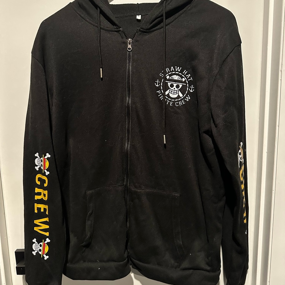 Straw Hat Pirate Crew Black Hoodie